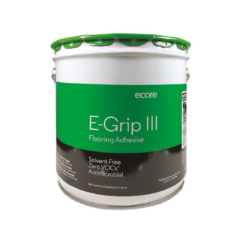 Ecore EGrip III flooring adhesive for gym flooring Physical Company