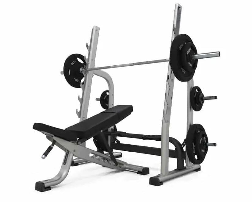 Adjustable olympic bench online press