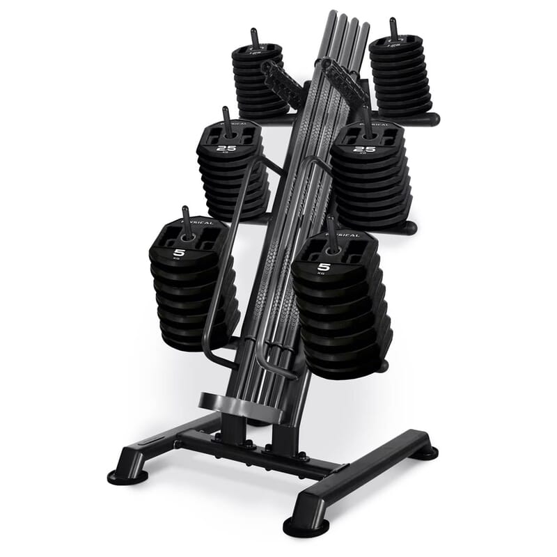 Side Pump Rack Studio Pump Set Storage Rack with set of 12 PU Pump Sets | Physical Company