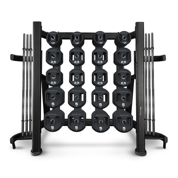 Pump Class Rack Studio Pump Set Storage Rack with set of 30 PU Pump Sets | Physical Company