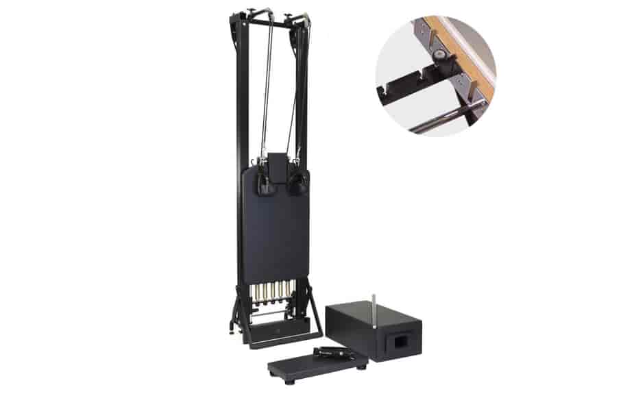 Merrithew® SPX Max Reformer with Vertical Stand Bundle in Onyx