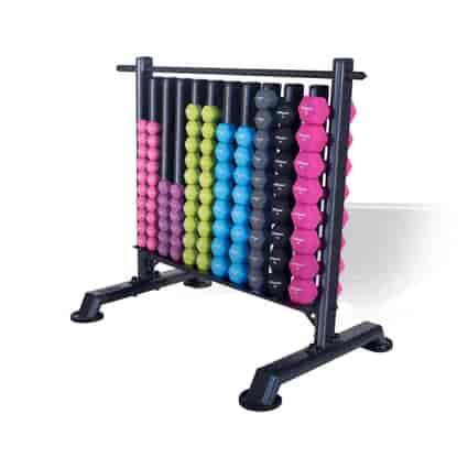 Studio Dumbbell Rack - with 48 pairs of Neo-Hex Dumbbells