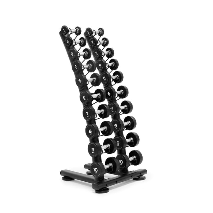 Physical Upright Dumbbell Rack with PU Dumbbell Sets Physical Upright Dumbbell Rack with PU Dumbbell Sets