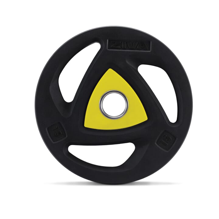ZIVA ZVO Urethane Olympic Grip Disc - Yellow ZIVA ZVO Urethane Olympic Grip Disc - Yellow