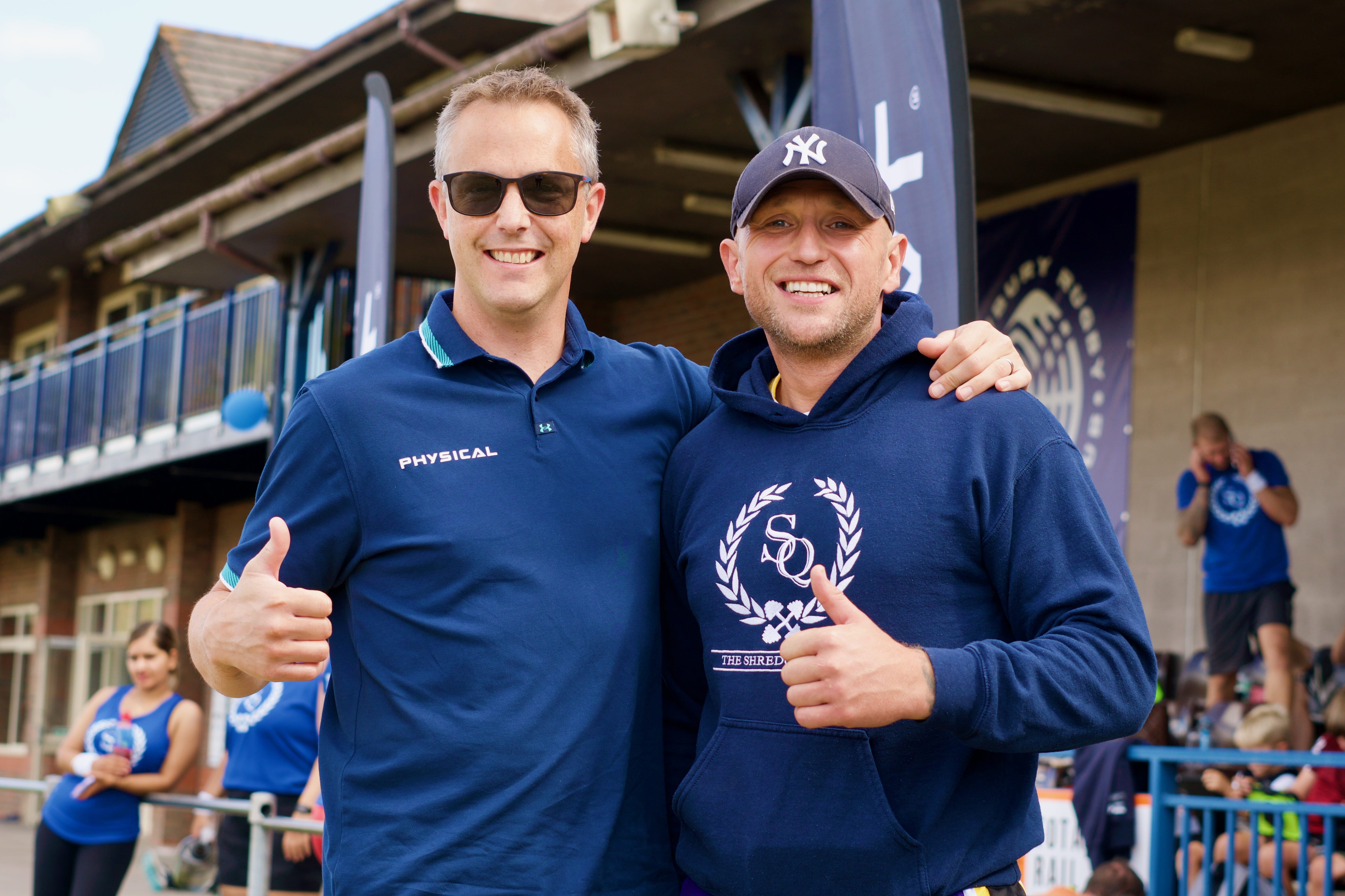 John Halls of Physical with Adam Waters of Shreadquarters at the Shreadquarter Games in Aug 2022