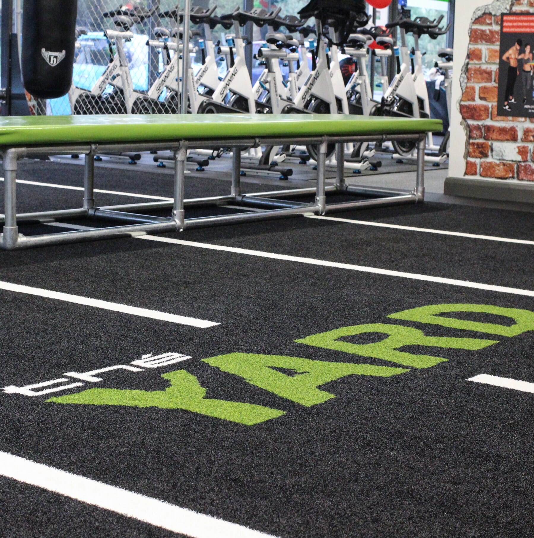 Custom Turf Track design and supplied by Physical 