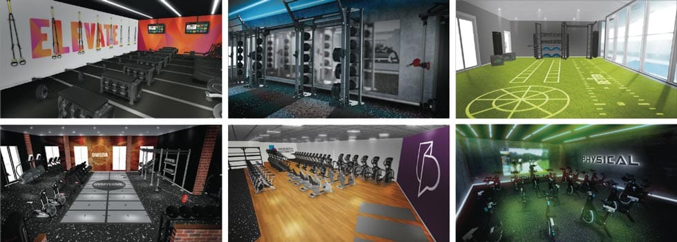 Commercial Gym Designs by Physical