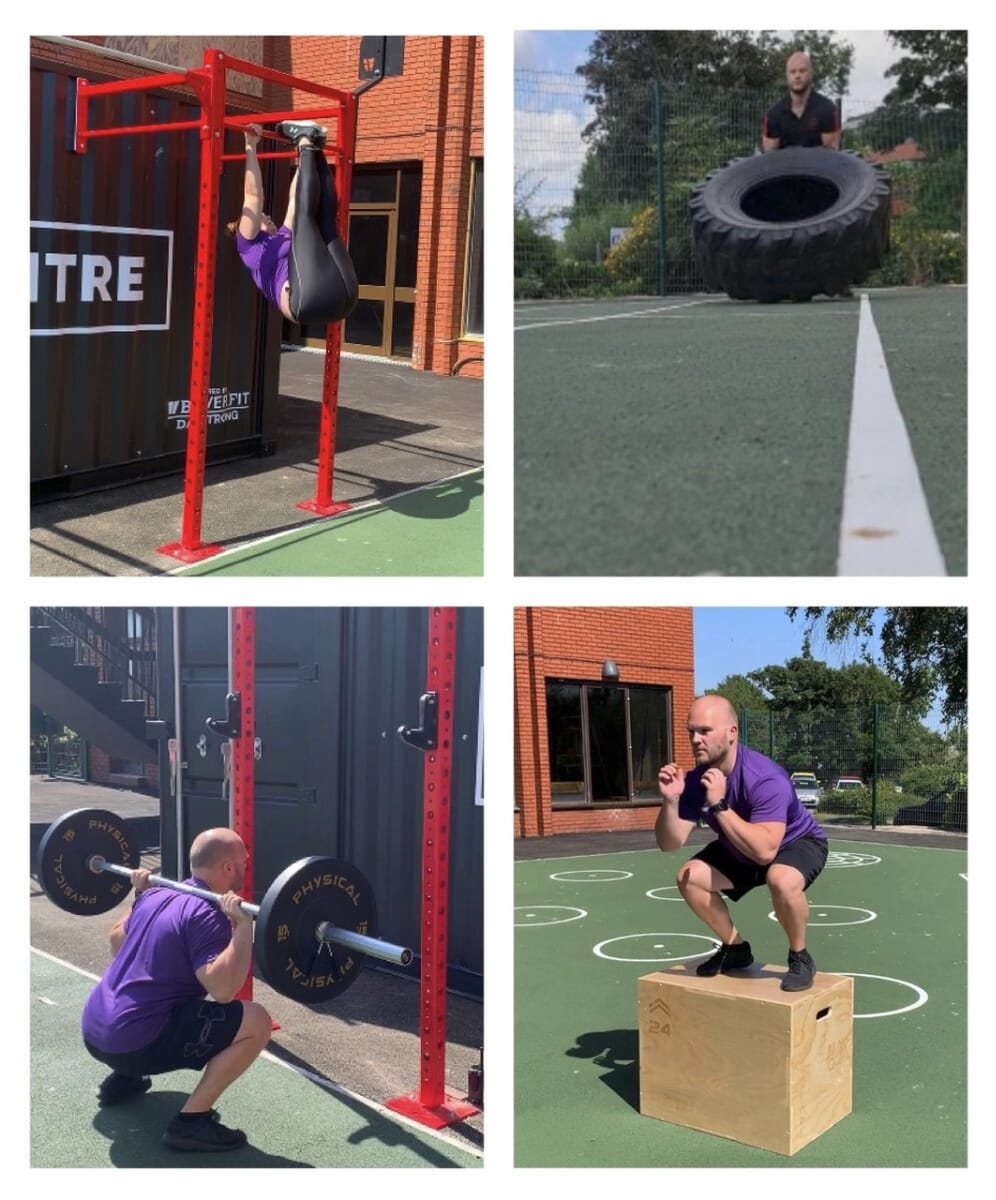 Barry Leisure Centre Outdoor fitness area using equipment supplied by Physical
