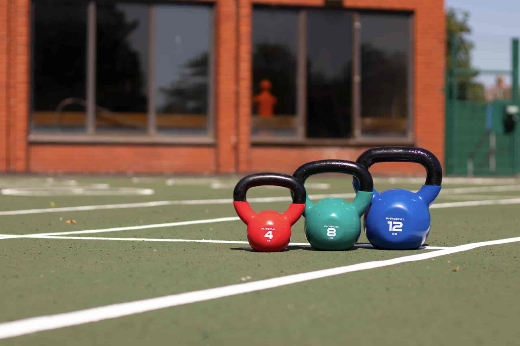 Barry Leisue Centre using Kettlebells supplied by Physical