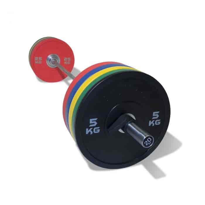 PU Competition Bumper Plate Barbell Set Physical Company 